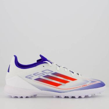 Imagem de Chuteira Adidas F50 League TF Society Branca-Masculino