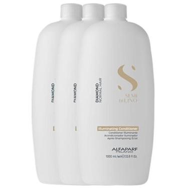 Imagem de Kit 3 Condicionador Alfaparf Diamond Illuminating  1L - Alfaparf Milan