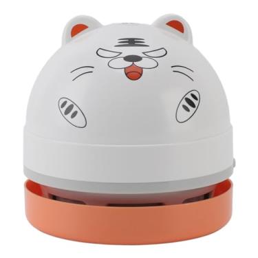 Imagem de Aspirador de pó de Mesa, Mesa Portátil Abs Mini Vácuo de Alta Sucção e Baixo Ruído Com Bico de Vácuo para Carro (Tigre)
