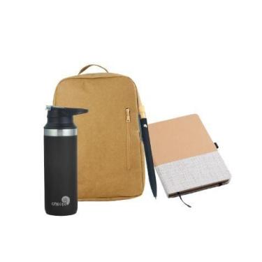 Imagem de Kit Universitário - Garrafa College + Caderno + Mochila + Caneta - CAN