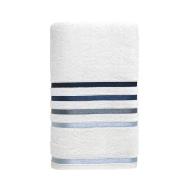 Imagem de Toalha de Rosto Lumina Unika Karsten Branca 48x80 Fio Penteado com Lis