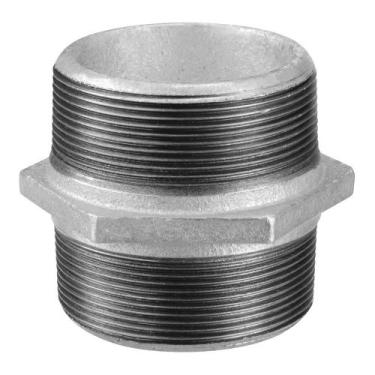 Imagem de Niple Duplo Galvonizado 1/2 x 1/2" - Tupy Brasil 123800433 - CONEXAO