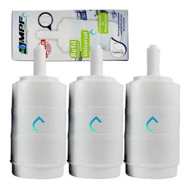 Imagem de Kit 3 Filtro Refil Torneira Filtro Bica Móvel Lorenzetti - Mpf
