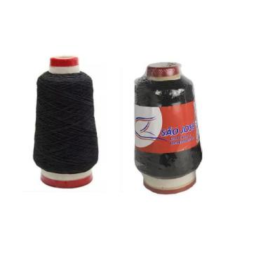 Imagem de 500Mt Lastex Preto Fio Para Alongamento Mega Hair São José - Sao Jose,