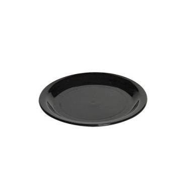 Imagem de Prato Elegance Raso Redondo 19cm Preto em Polipropileno Linha Tropical