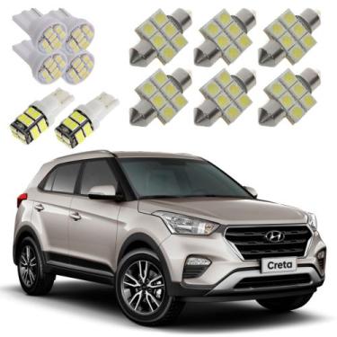 Imagem de Kit De Lampada Led Hyundai Creta 2018 Teto Placa Ré - BR18