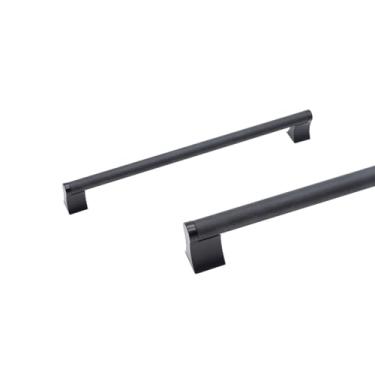 Imagem de Puxador Alça Para Móveis Gaveta Cômoda Preto 128mm Kira 7 unidades (Preto Fosco)