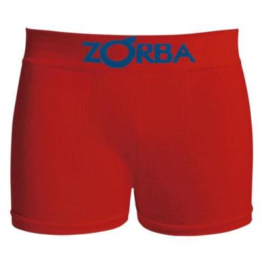Imagem de Cueca Boxer Zorba 678 Infantil, P, Vermelho escuro