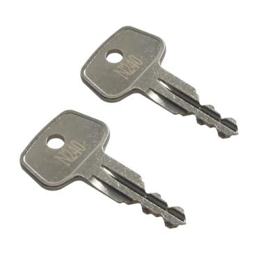 Imagem de seork Chave de substituição de rack de carro N240 (2 peças) serve para suportes de teto compatíveis com Thule, caixa de carga, transportadoras, barras transversais código N240