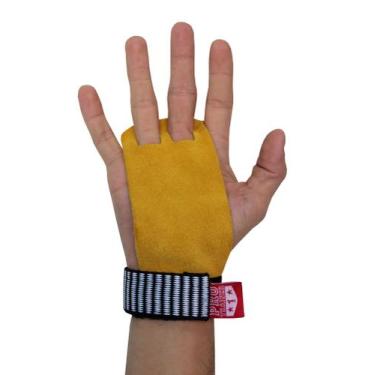 Imagem de Luva Grip 2 Furos Barra Funcional - Pro Trainer, Amarelo, M