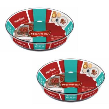 Imagem de Travessa Assadeira de Vidro Temperado 2,4L Marinex - 2 Unid - NADIR FI