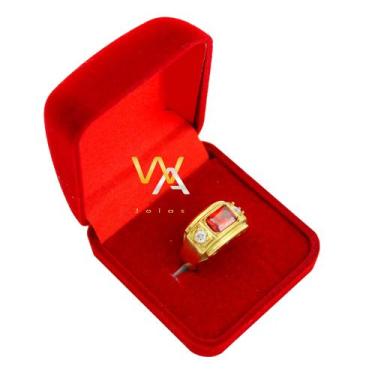 Imagem de Anel de formatura pedra Vermelho Rubi ( Direito ) - WA JOIAS, 17