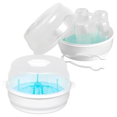 Imagem de Esterilizador De Mamadeira Para Micro-ondas A Vapor Esteriliza Em 2 Mi