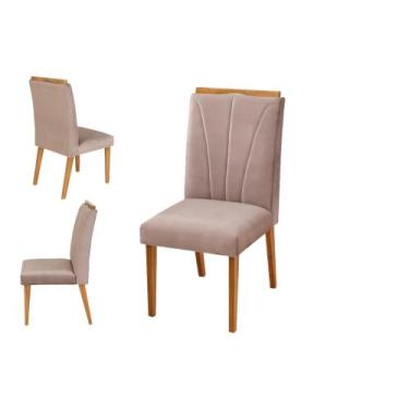 Imagem de Kit 2 Cadeiras Jantar Impérial Estofada Em Joli 16 Cores - MSR E-COMME