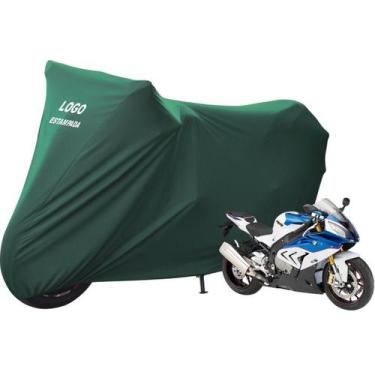 Imagem de Capa Moto BMW S1000r S 1000 Rr De Tecido Flexível Com Logo - Mz, Verde