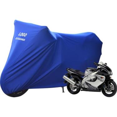 Imagem de Capa De Tecido Para Moto Yamaha YZF 1000 Com Elasticidade - Mz, Azul