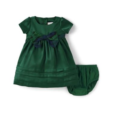 Imagem de Gymboree Vestidos elegantes de manga curta para ocasiões especiais com capa de fralda para bebês meninas, Quebra-nozes Noble, 6-9 Meses