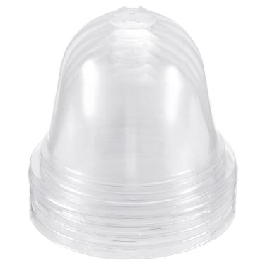 Imagem de PATIKIL Cúpula de umidade de planta de 4,1 polegadas, 5 peças de plástico redondo cloche cúpula de jardim cobertura de planta reutilizável para proteção ao ar livre congelamento mini estufa,