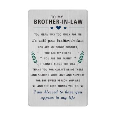 Imagem de Viayen Cartão de Natal para cunhado - To My Brother-In-Law Presentes de aniversário de Natal - Dia dos Namorados, Dia dos Pais, Páscoa, Formatura