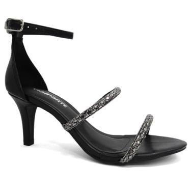 Imagem de Sandália Via Marte Salto Fino 154-010-01 Preto