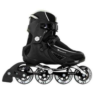 Imagem de Patins Traxart Inline Fitness Jet Preto - 84mm/82A ABEC-9 Cromo, # 12 
