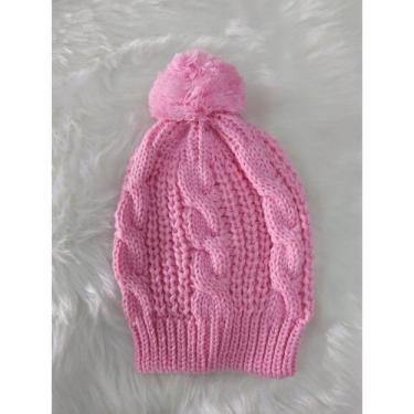 Imagem de Touca Gorro Frio Infantil Luxo Outono E Inverno De Tricô Em Lã Beanie 