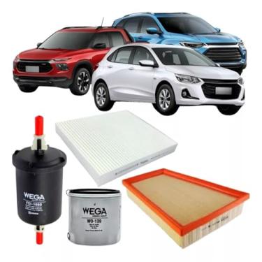Imagem de KIT FILTROS ONIX 1.0 3CC 12V 2019/2022 MONTANA 1.2 3CC 12V 2023/... TRACKER 1.0 1.2 3CC 12V 2020/2022