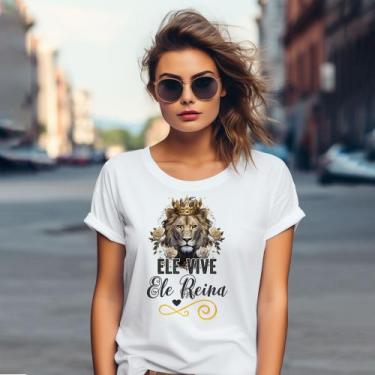 Imagem de Camiseta Feminina Evangelica Crista Lindas Estampas Religiosas - Fatto