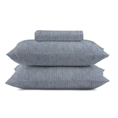 Imagem de Camesa by Gato Panda Jogo de Cama Solteiro Casal Queen Super Cotton, 2 ou 3 Peças, 100% Algodão, Lençol com Elástico e Fronha (Queen, Vine)