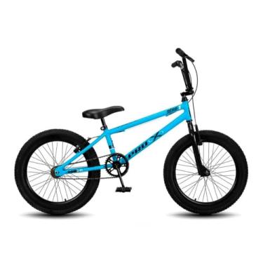 Imagem de Bike Aro 20 Infantil BMX PRO X S1 sem Marchas Masculina Freio V-Brake Garfo Rigido,Azul Preto