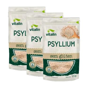 Imagem de Kit 3X: Psyllium Sem Glúten Vitalin 100g