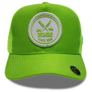 Imagem de Boné Country Trucker Aba Curva Verde Limão Alto Relevo Duagro, Verde, 