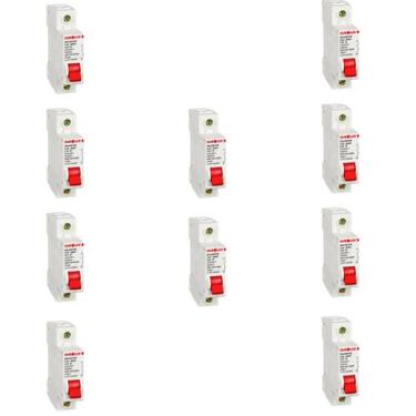 Imagem de 10 Disjuntor Unipolar Ourolux Curva C 16a