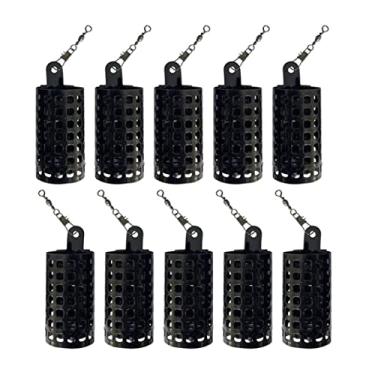 Imagem de Gaiola de isca de pesca de metal para carpa, alimentador, suporte de isca, cesta de armadilha, 10 peças, 20 g, equipamento de pesca