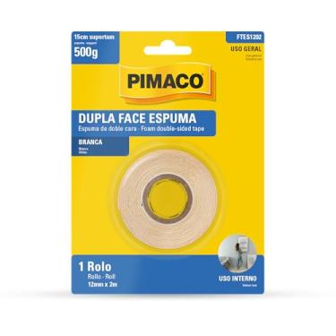 Imagem de Pimaco Fita Dupla Face Espuma DUPLA FACE ESPUMA 12MMX2M 1RL - Cód. 970919