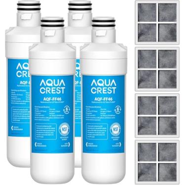 Imagem de AQUA CREST LT1000PC ADQ747935 MDJ64844601 Filtro de Água e Filtro de Ar para Geladeira Certificada NSF, Substituição para LG® LT1000P®, LT1000PC, LT-1000PC e LT120F®, 4 Combo