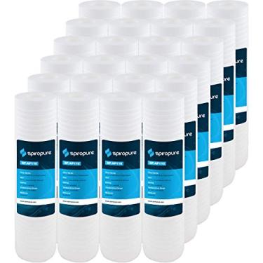 Imagem de SpiroPure SP-AP110 10 x 2,5 cartucho de filtro de água de sedimento de polipropileno fundido ranhurado 5 mícrons SGC-25-1005 AP110 (caixa com 24)
