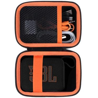 Imagem de Lebakort Capa rígida compatível com alto-falante Bluetooth portátil JBL GO 4 GO 3 (capa preta)