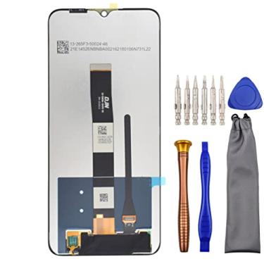 Imagem de Substituição completa do conjunto de digitalizador LCD de tela para Xiaomi Redmi 9A Redmi 9C Redmi 10A com kit de ferramentas preto de 6,5 polegadas