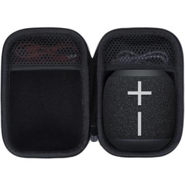Imagem de Lebakort Estojo de armazenamento compatível com Ultimate Ears UE WONDERBOOM 4 3 2 Alto-falante Bluetooth portátil à prova d'água (capa preta)