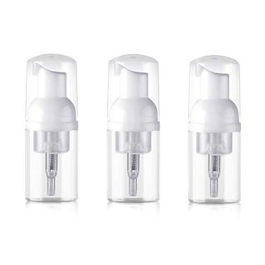 Imagem de (30ml/1oz) - 3PCS Clear Plastic Empty Mousse Foamer Pump Bottle Refillable Travel Liquid Foaming Containers Vial Dispenser Jar Pot For Cosmetic Facial Cleanser Shampoo Hand Shower Gel size 30ml/1oz