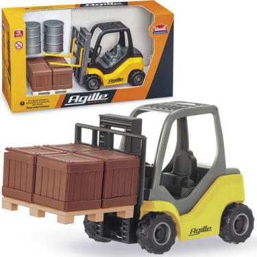 Imagem de Brinquedo Colecionável Miniatura Empilhadeira Agile Working - Genérico