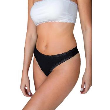 Imagem de Calcinha Tanga Fio Duplo Fio Dental Boreale Dolcii 396, M, Pt, Preto