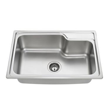 Imagem de Cuba Para Cozinha Gourmet Pia Inox 68X45X22Cm Acetinado Ghelplus Inox