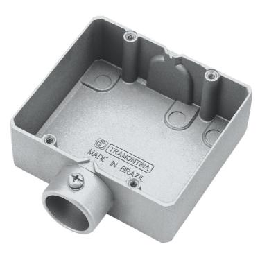 Imagem de Condulete Duplo 3/4 Polegada Tipo "ed" - Sem Tampa / Sem Rosca / Sem Pintura