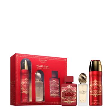 Imagem de Kit Lattafa Badee Al Oud Sublime Edp 100ml + Desodorante 200ml + Hair Mist 50ml
