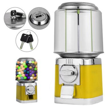Imagem de Máquina De Bolinhas Chicletes Venda Automatica Vending Machine Amarela Lorben