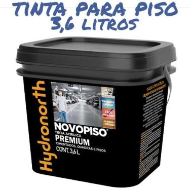 Imagem de Tinta Piso NovoPiso Galão 3,6 Litros Diversas Cores Hydronorth, Branco