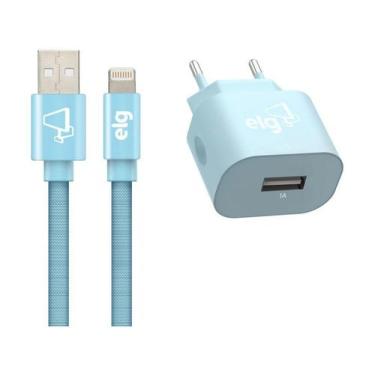 Imagem de Carregador de Parede Carga Rápida Entrada USB - com Cabo Lightning 1m 