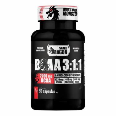 Imagem de BCAA 311 Snake Dragon pote 60 Cápsulas  2200mg por Dose com Arginina e